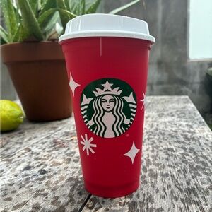 Starbucks Festive Red and White Party Cup